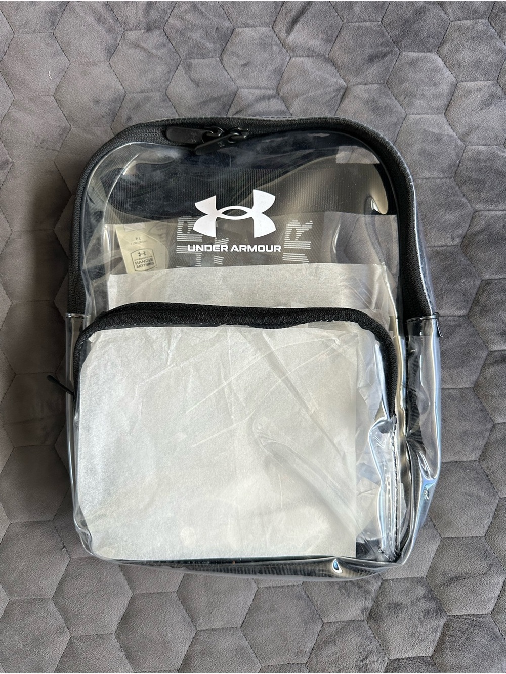 Under Armour Clear Black Compact Backpack Mini Backpack
